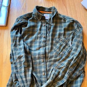 Field and Steam Green Flannel